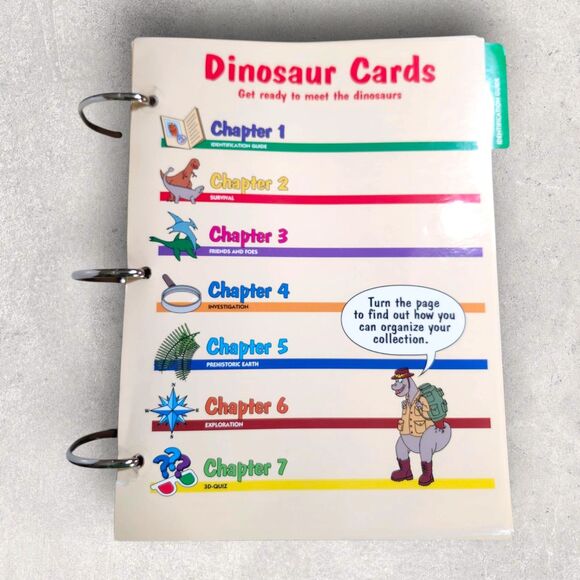 Set of 2 Newfield Dinosaur Collector Card Binders 3-Ring Full Sets Vintage Learn - Picture 7 of 11